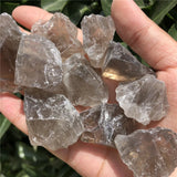 2 Pcs Natural Smoky Quartz Rough Mineral Specimen Crystal Reiki Healing Stone