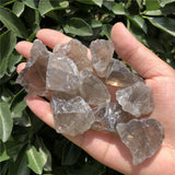 2 Pcs Natural Smoky Quartz Rough Mineral Specimen Crystal Reiki Healing Stone