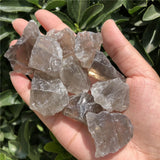 2 Pcs Natural Smoky Quartz Rough Mineral Specimen Crystal Reiki Healing Stone