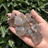 2 Pcs Natural Smoky Quartz Rough Mineral Specimen Crystal Reiki Healing Stone