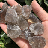 2 Pcs Natural Smoky Quartz Rough Mineral Specimen Crystal Reiki Healing Stone