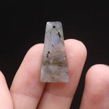 2 Pcs Crystal Agate Chakra Charms for Jewelry Making