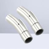 2 Pcs Necklace Magnetic Clasp DIY Cord Caps