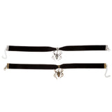 2 Pcs Halloween Cosplay Spider Choker Necklace for Women