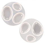 2 Pcs Oval Water Drop Pendant Epoxy Resin Mold DIY Jewelry Tools