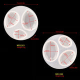 2 Pcs Oval Water Drop Pendant Epoxy Resin Mold DIY Jewelry Tools