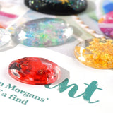 2 Pcs Oval Water Drop Pendant Resin Mold