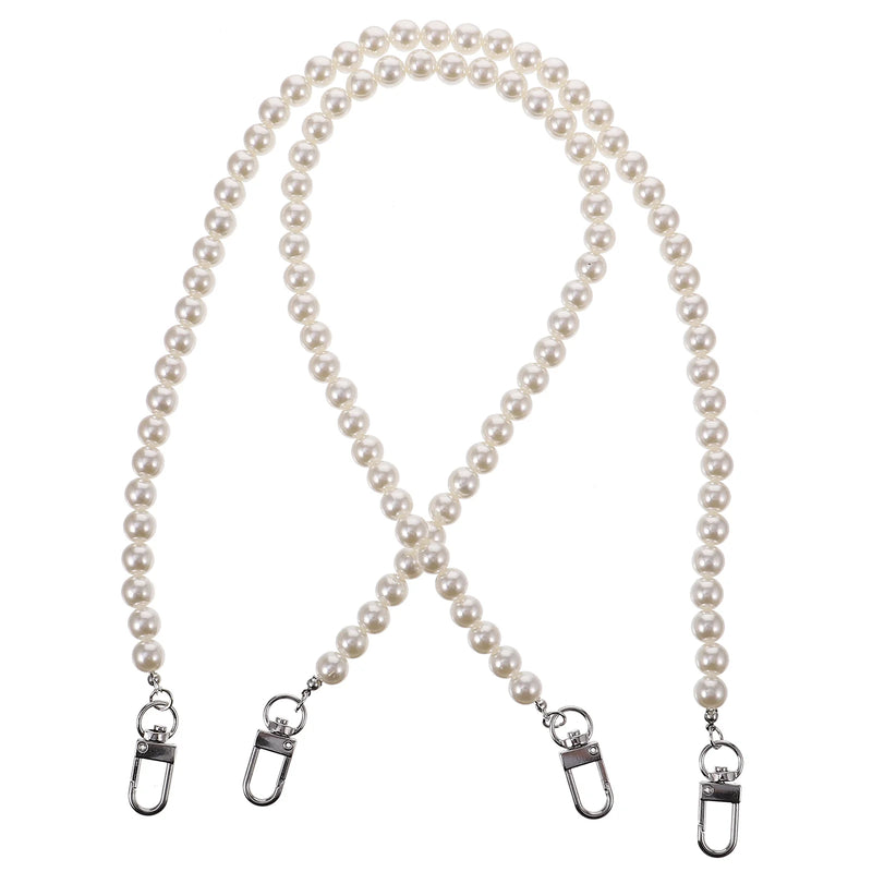2 Pcs Pearl Waist Chain Nail Cutters Pants Metal Belt Trousers