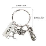 2 Pcs Snowboard Pendant Purse Keychain Car Keys Decorative Bag Charm