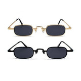 Retro Punk Clear Square Sunglasses Metal Frame Unisex Vintage Shades