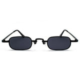 Retro Punk Clear Square Sunglasses Metal Frame Unisex Vintage Shades