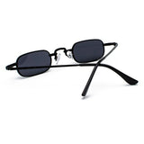 Retro Punk Clear Square Sunglasses Metal Frame Unisex Vintage Shades
