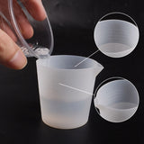 2 Pcs Reusable Silicone Measuring Cups Epoxy Resin Mixing Cups Non-Stick