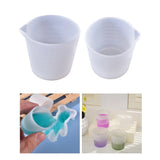 2 Pcs Reusable Silicone Measuring Cups Epoxy Resin Mixing Cups Non-Stick