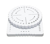 2 Pcs Round Square Disc Bracelet Weaving Disc Plate