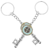 2 Pcs St. Benedict Keychain Metal Backpack Charm Memorial