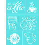 2 Pcs Self-Adhesive Silk Screen Stencil Cup Pattern Transfer