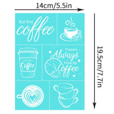 2 Pcs Self-Adhesive Silk Screen Stencil Cup Pattern Transfer