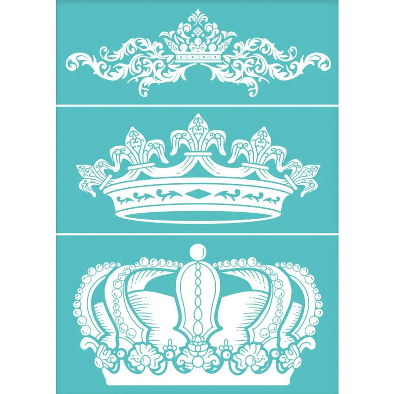 2 Pcs Heart Pattern Mesh Stencil Self-Adhesive Silk Screen Transfer Stencils