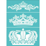 2 Pcs Heart Pattern Mesh Stencil Self-Adhesive Silk Screen Transfer Stencils