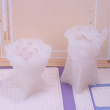2 Pcs 3D Christmas Tree Candle Resin Mold DIY Crafts Jewelry Home Decoration