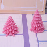 2 Pcs 3D Christmas Tree Candle Resin Mold DIY Crafts Jewelry Home Decoration