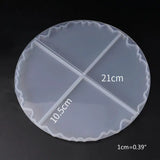 2 Pcs Crystal Epoxy Resin Mold Coaster Casting Silicone Mould DIY