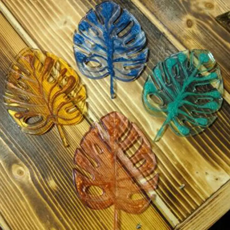 2 Pcs Crystal Epoxy Resin Mold Coaster Casting Silicone Mould DIY