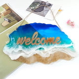House Door Hanging Plate Silicone Mold DIY Crafts Pendant