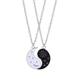 Honey Love Couple Pendant Necklace BFF Friendship Jewelry Gift