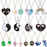 Honey Love Couple Pendant Necklace BFF Friendship Jewelry Gift