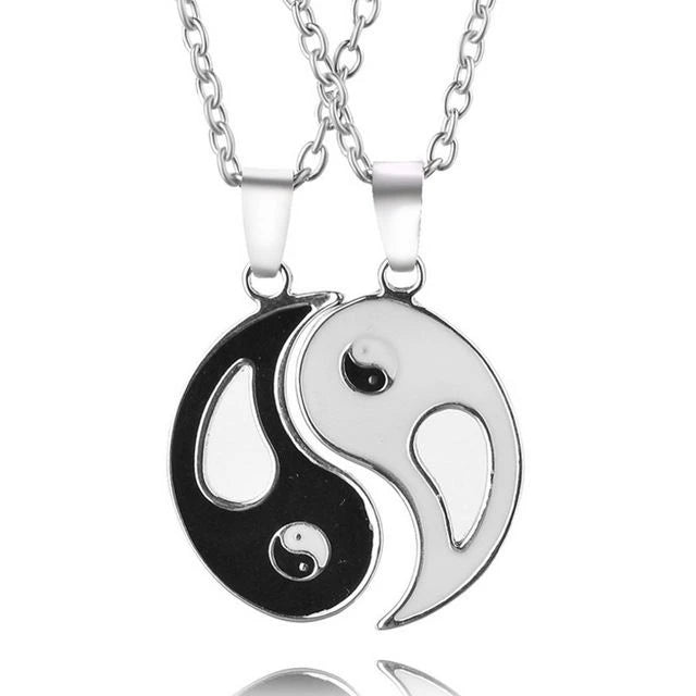 Honey Love Couple Pendant Necklace BFF Friendship Jewelry Gift