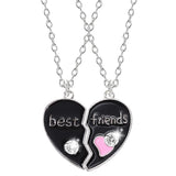 Honey Love Couple Pendant Necklace BFF Friendship Jewelry Gift