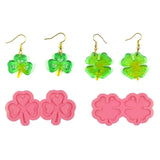 Four Leaf Clover Earrings & Keychain Mold DIY Crafts Jewelry Making