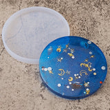 Set of 2 Coaster Crystal Epoxy Resin Molds DIY Crafts