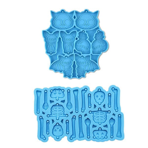 Skull Bat Earrings Resin Mold Silicone Mould