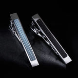 2 Pcs/Set Carbon Fiber Tie Clip Classic Businessman Necktie Fit