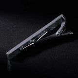 2 Pcs/Set Carbon Fiber Tie Clip Classic Businessman Necktie Fit