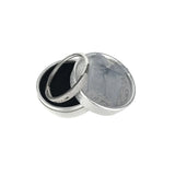 2 Pcs Silver Ribbon Cardboard Jewelry Organiser Case