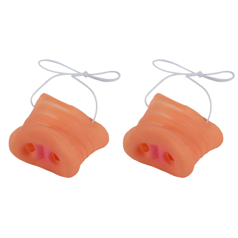 2 Pcs Pig Nose Elastic Band Animal Costume Mask Holloween Party Prop