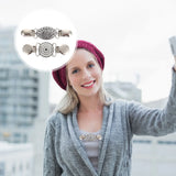 2 Pcs Women's Sweater Clip Neckline Buckle Jackets Brooches Pin