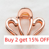 2 Pcs Crown Hair Claws for Women Silver Plating Hairpin Wedding