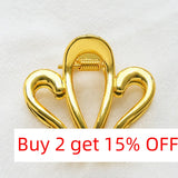 2 Pcs Crown Hair Claws for Women Silver Plating Hairpin Wedding