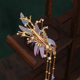 2 Pcs Wedding Hairgrips Tassel Pearls Hair Clips Bridal Hair Jewelry