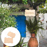 2 Pcs Wood Signs Blank DIY Paint Craft Child Ornament