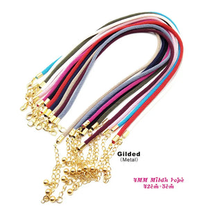 2 Pcs 4mm Milan Rope Silk Cord Necklace DIY Jewelry Making