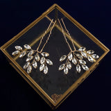 Crystal Flower Hairpins Wedding Hair Accessories