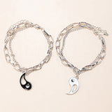 Tai Chi Couple Bracelets Double-Deck Chain Jewelry