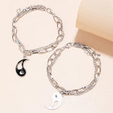 Tai Chi Couple Bracelets Double-Deck Chain Jewelry