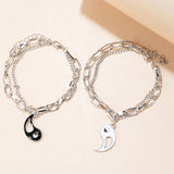 Tai Chi Couple Bracelets Double-Deck Chain Jewelry